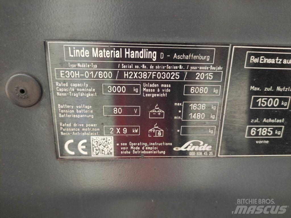 Linde E30H-01-600-387 Elektriske trucker