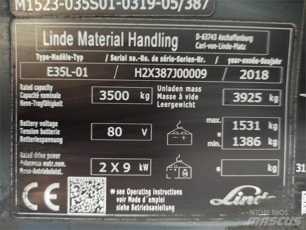 Linde E35L-01-387 Elektriske trucker