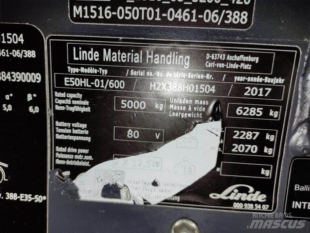 Linde E50HL-01/600-388 Elektriske trucker
