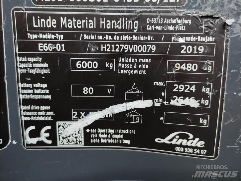 Linde E60-01-1279 Elektriske trucker