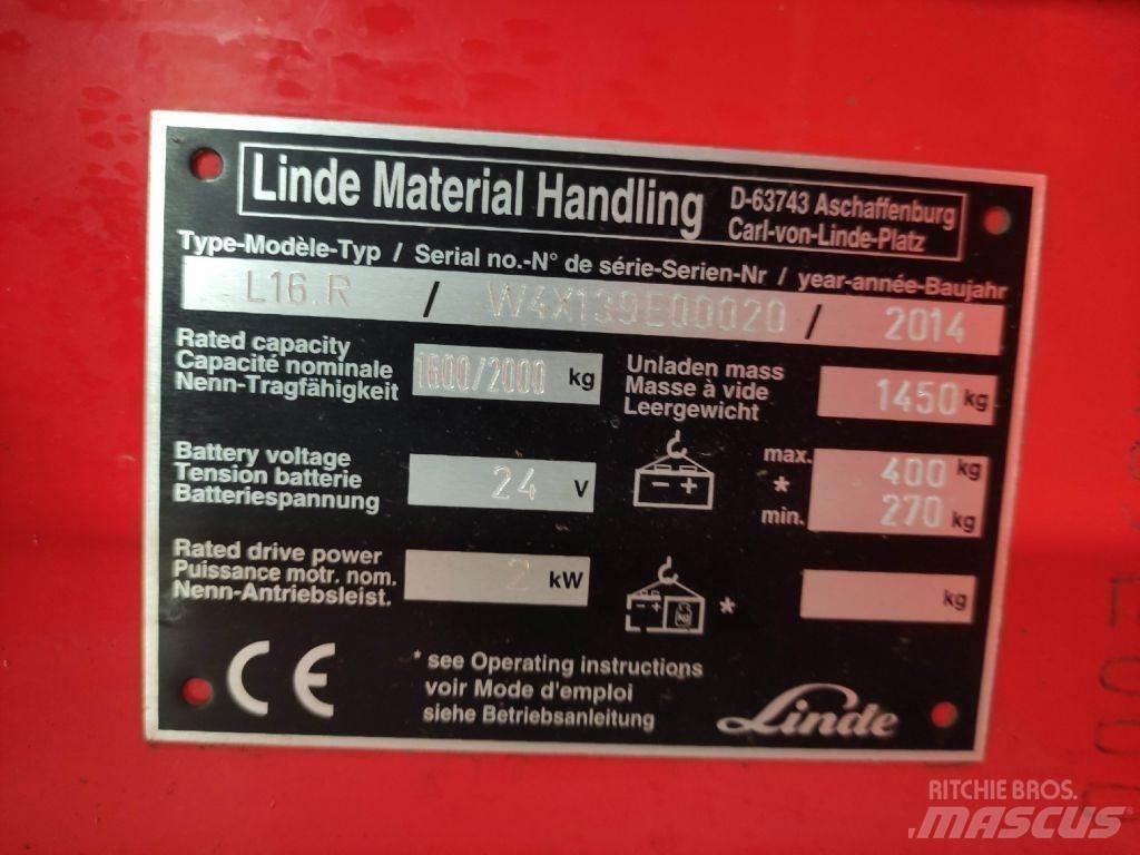 Linde L16R Elektriske trucker