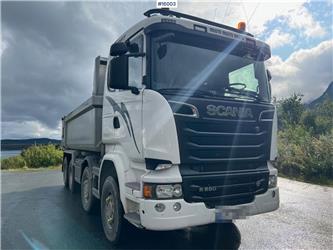 Scania R580 8x4 tipper truck