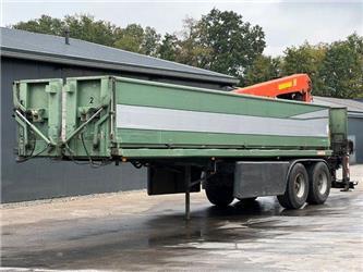 Langendorf SSH 20/25 Steinauflieger mit Palfinger Kran