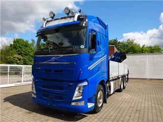 Volvo FH 540 Baustoffpritsche + HMF 2420 K4 Kran 6x2