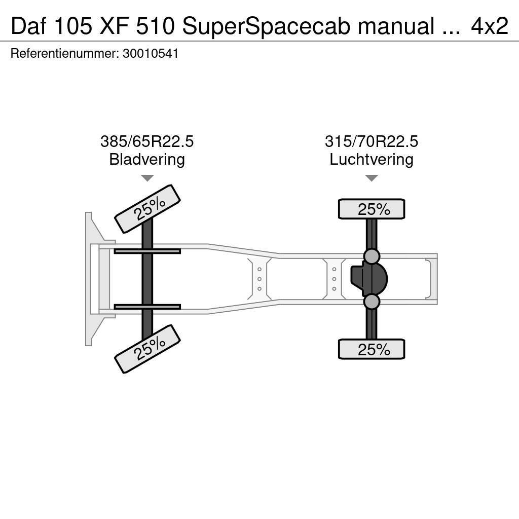 DAF 105 XF 510 SuperSpacecab manual intarder Trekkvogner