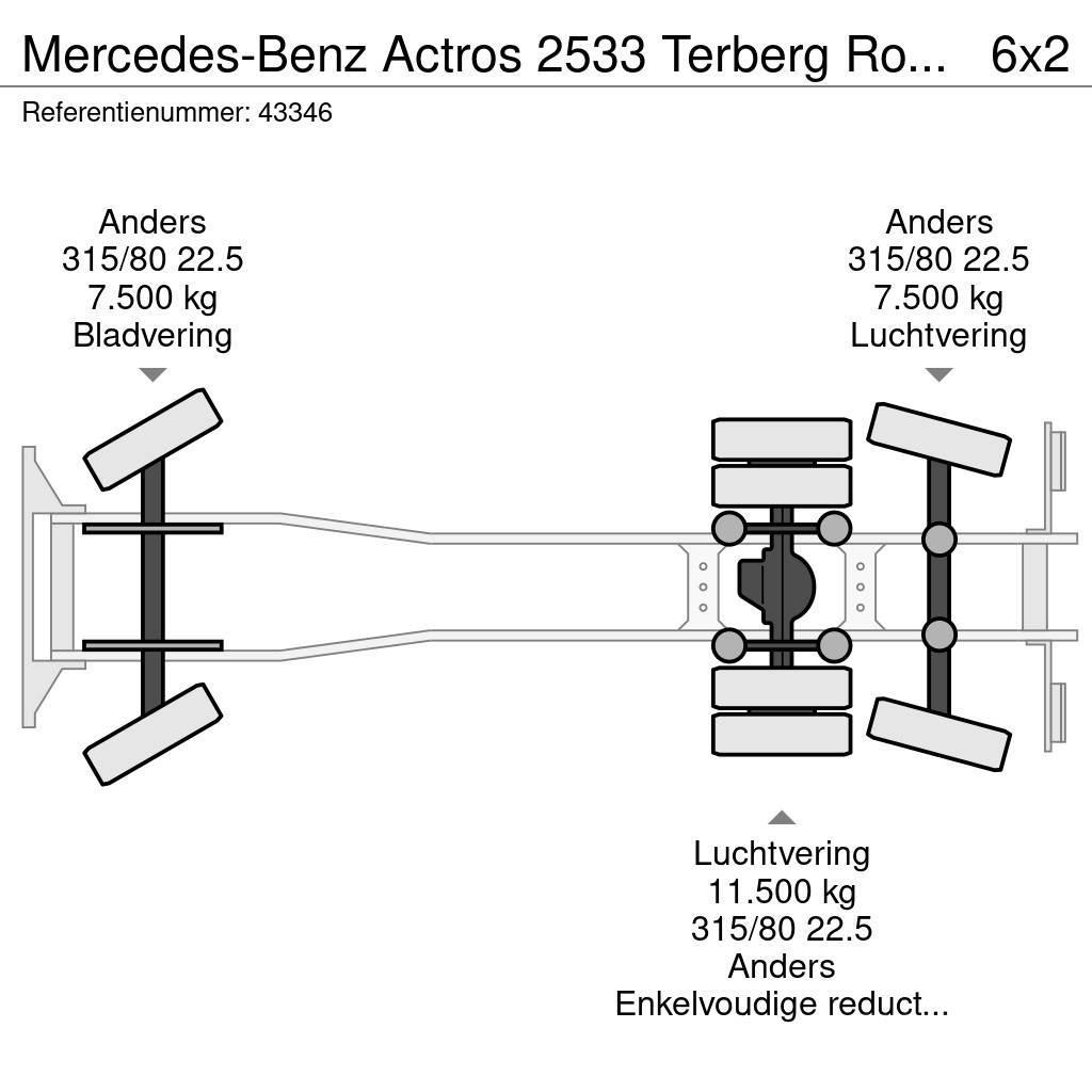 Mercedes-Benz Actros 2533 Terberg RosRoca 21m³ Renovasjonsbil