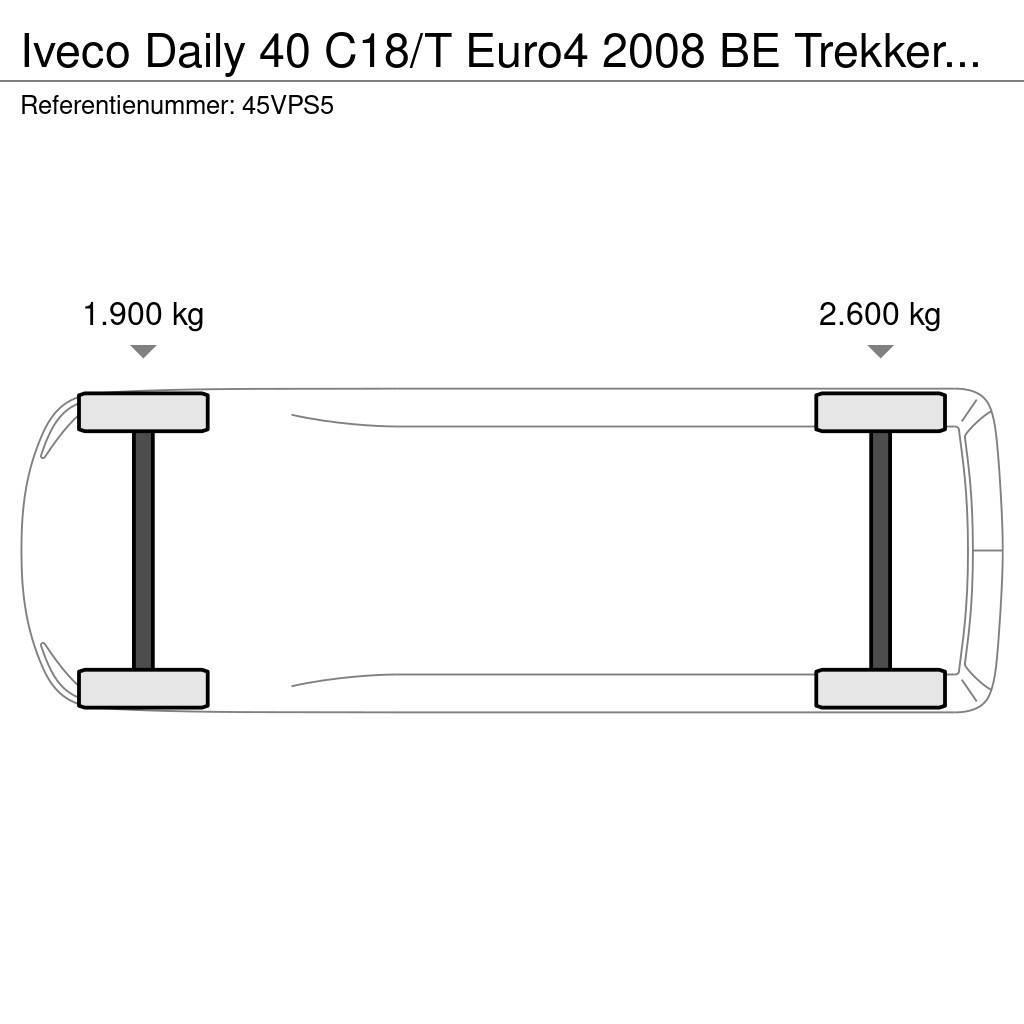 Iveco Daily 40 C18/T Euro4 2008 BE Trekker Alle inruil m Andre varebiler