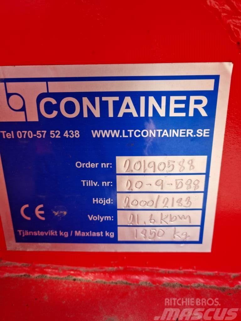 LT Spannmålscontainer 21,6 kubik, Rullkapell Spesial containere