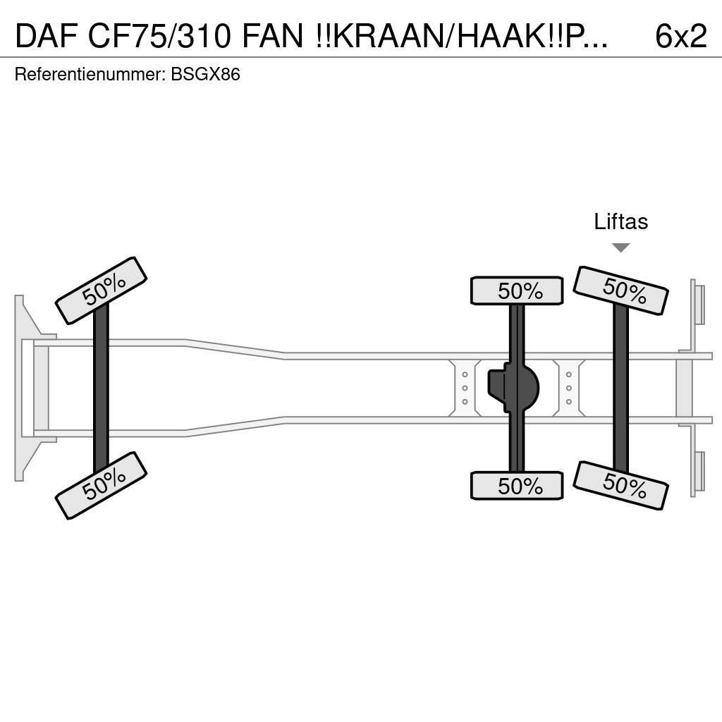 DAF CF75/310 FAN !!KRAAN/HAAK!!PERSCONTAINER!!HIGH PRE Krokbil