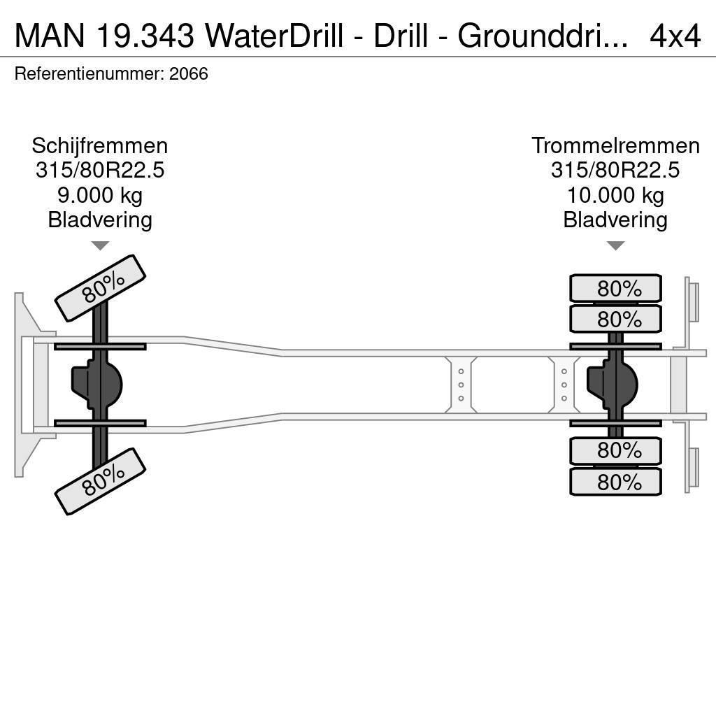 MAN 19.343 WaterDrill - Drill - Grounddrill - Boor Allterreng kraner