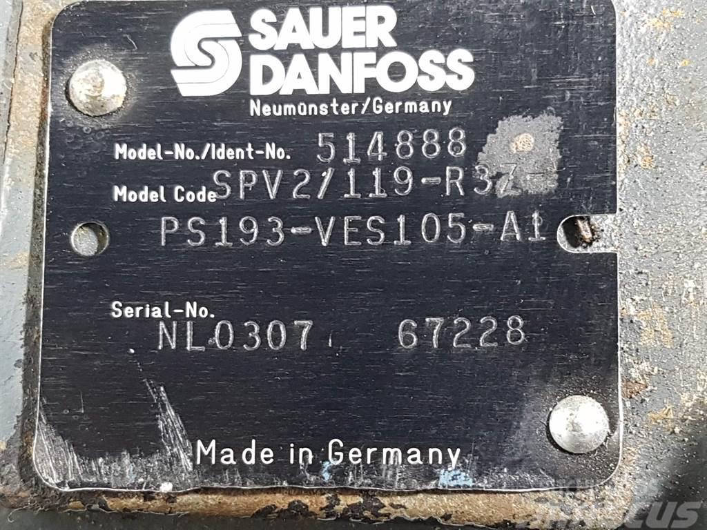 Sauer Danfoss SPV2/119-R3Z-PS193 - 514888 - Drive pump/Fahrpumpe Hydraulikk