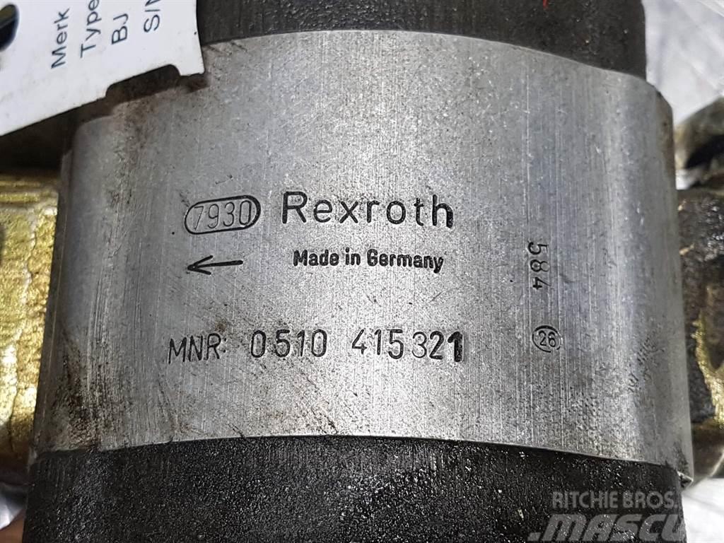 Rexroth 0510415321 - Gearpump/Zahnradpumpe/Tandwielpomp Hydraulikk