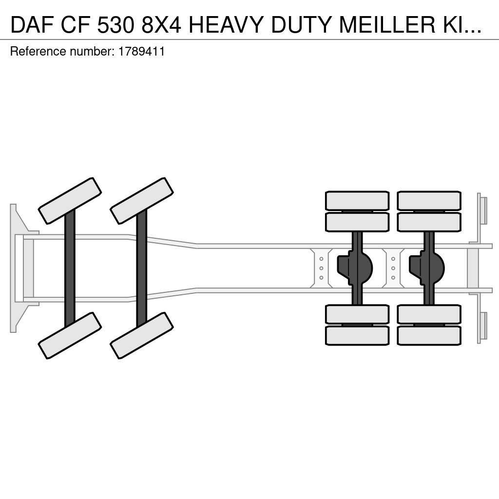 DAF CF 530 8X4 HEAVY DUTY MEILLER KIPPER/TIPPER EX DEM Tippbil