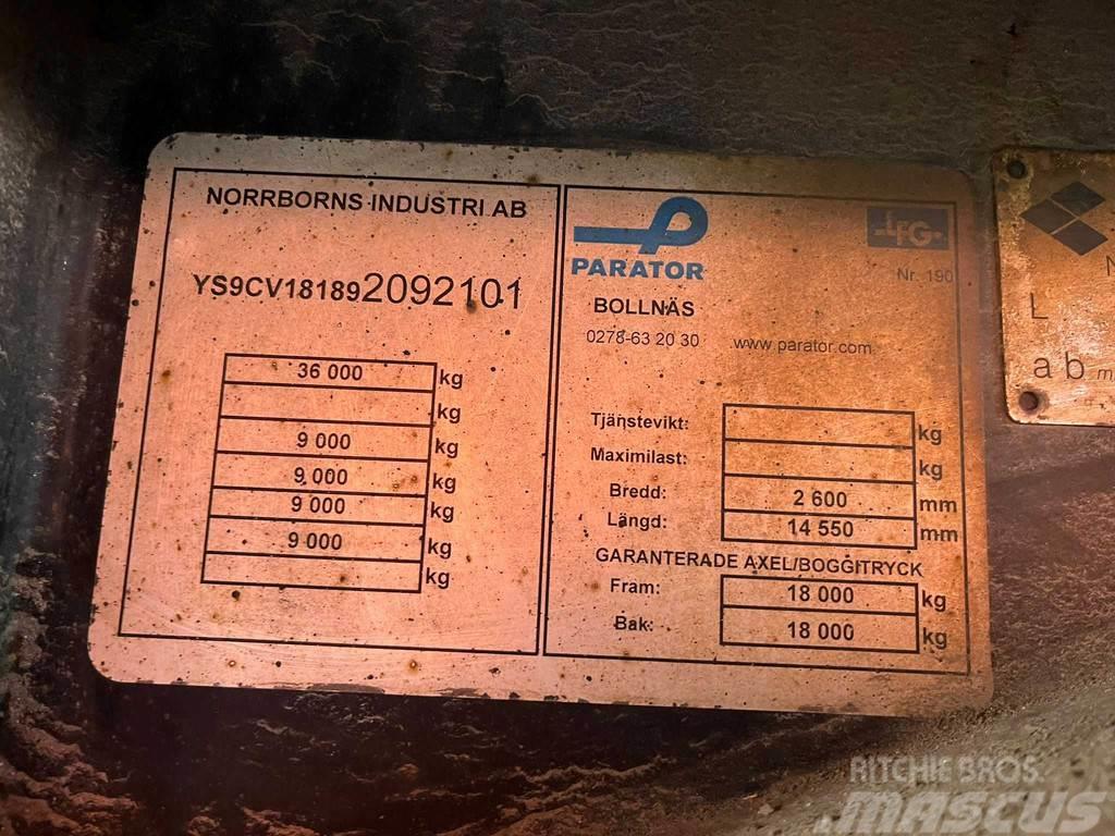 Parator CV 18-18 VECTOR 1850 / BOX L=12332 mm Skaphengere Frys/kjøl/varme