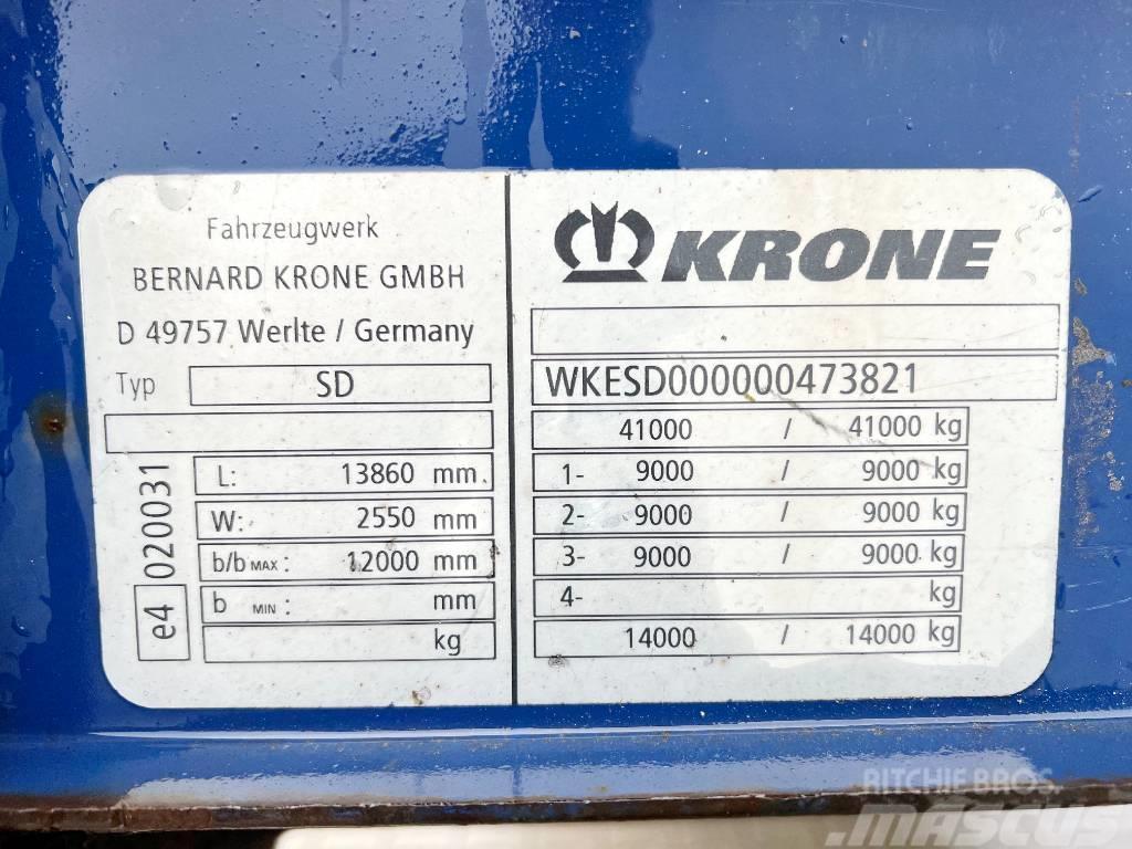 Krone SD - 18 Units Available / 3 Axle Gardintrailer
