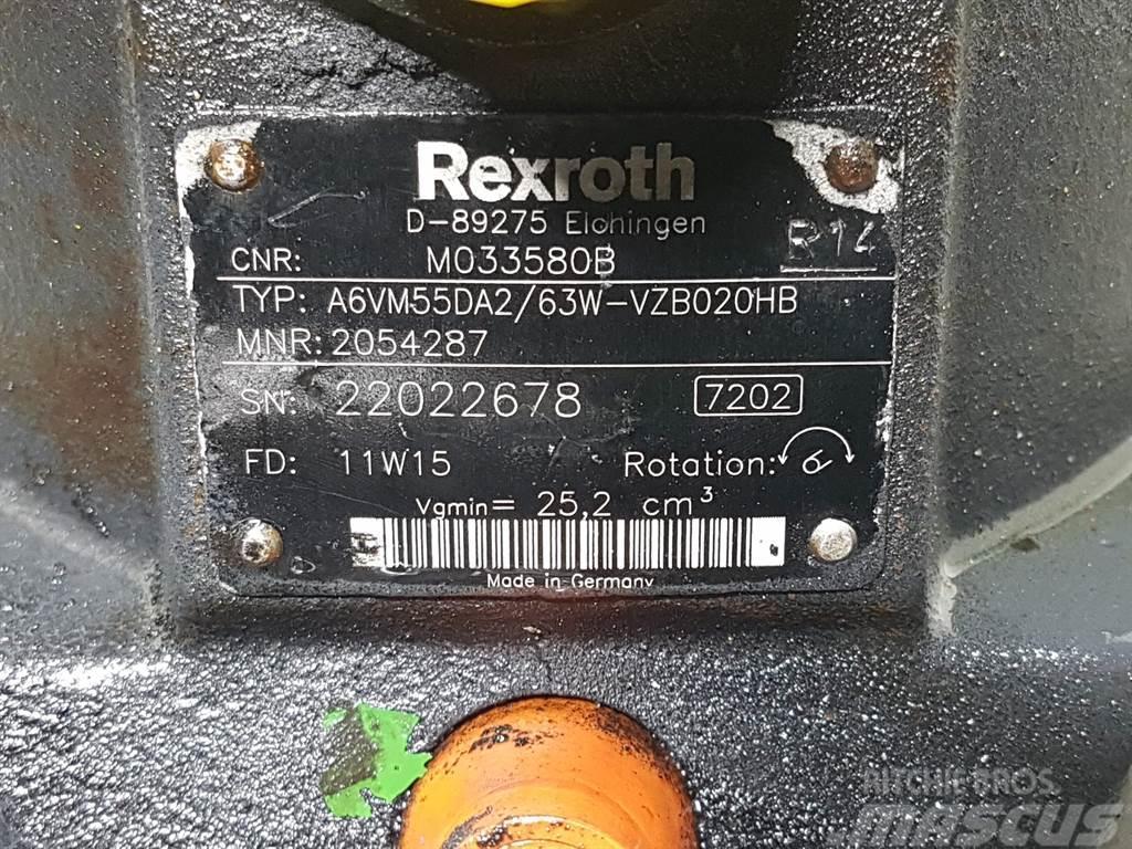 Rexroth A6VM55DA2/63W-MO33580B / R902054287-Drive motor Hydraulikk