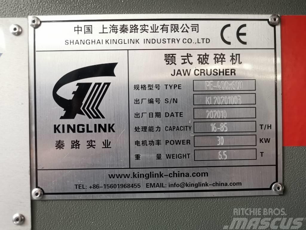 Kinglink Jaw Crusher PE400X600 (16X24) Knusere