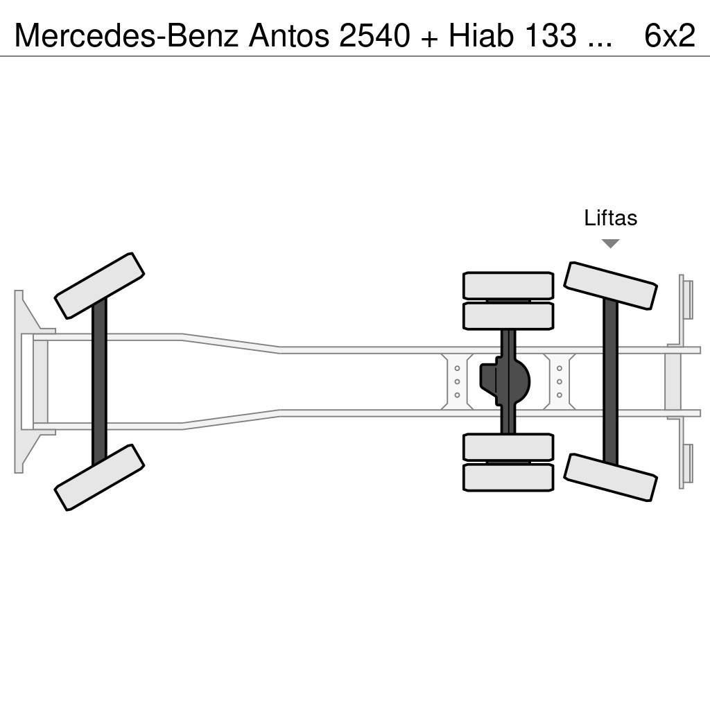Mercedes-Benz Antos 2540 + Hiab 133 K pro crane Allterreng kraner