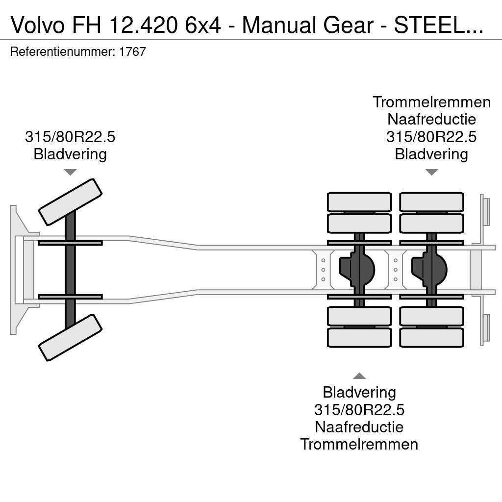 Volvo FH 12.420 6x4 - Manual Gear - STEEL/STEEL - Big Ax Tippbil