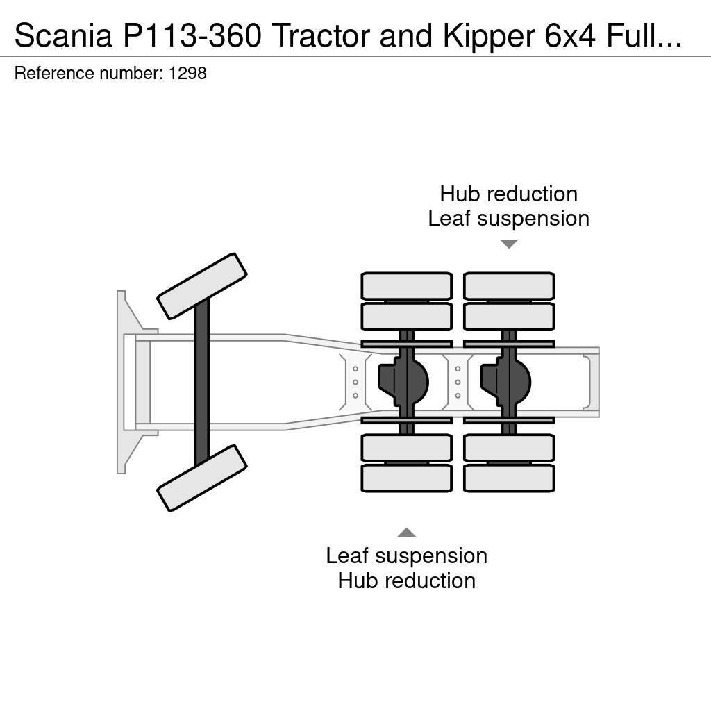 Scania P113-360 Tractor and Kipper 6x4 Full Steel Suspens Trekkvogner