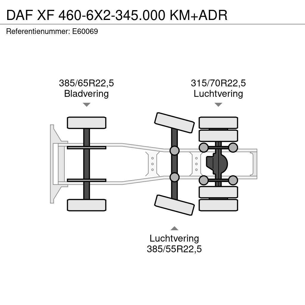 DAF XF 460-6X2-345.000 KM+ADR Trekkvogner