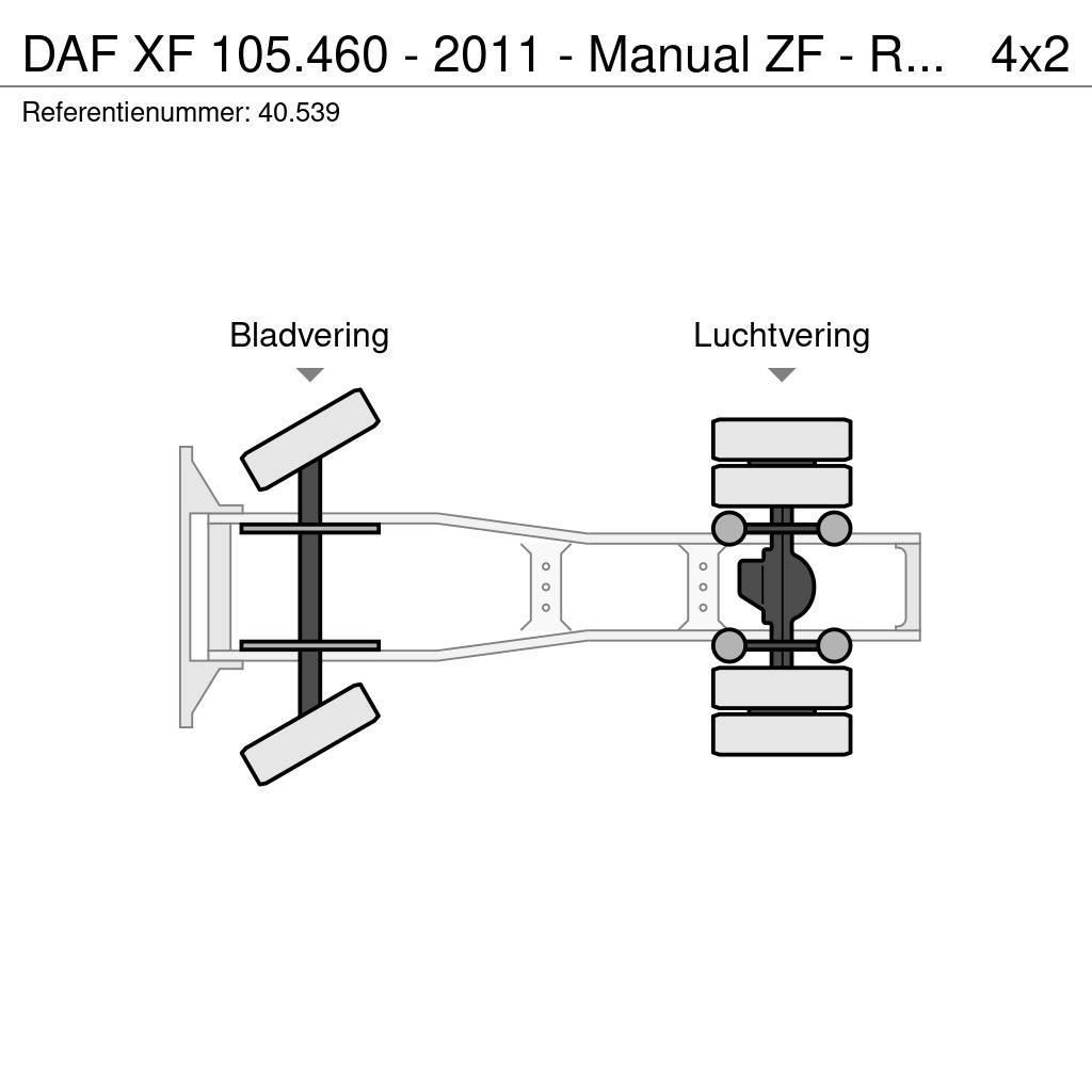 DAF XF 105.460 - 2011 - Manual ZF - Retarder - Origin: Trekkvogner