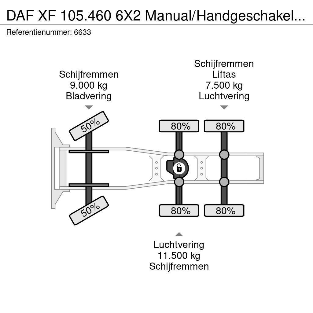 DAF XF 105.460 6X2 Manual/Handgeschakeld 25 ton NCH Sy Trekkvogner