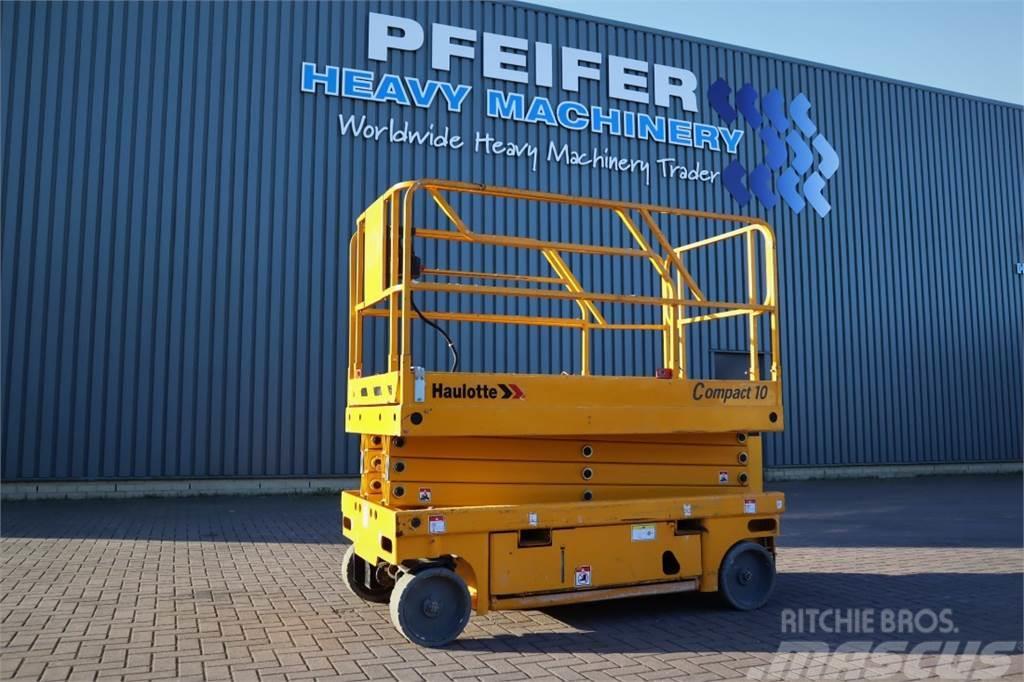Haulotte COMPACT 10 Electric, 10m Working Height, 450kg Cap Sakselifter