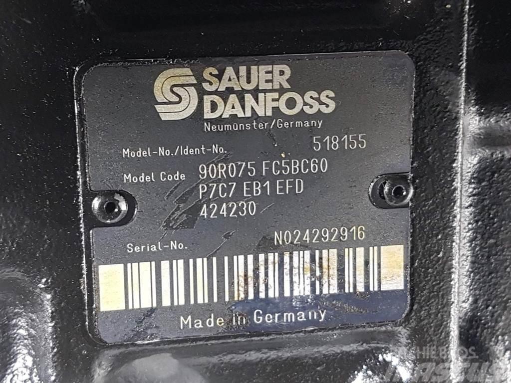 Sauer Danfoss 90R075FC5BC60P7C7-518155-Drive pump/Fahrpumpe/Pomp Hydraulikk
