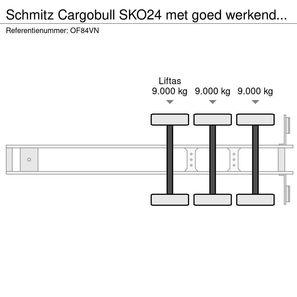 Schmitz Cargobull SKO24 met goed werkende carrier vector koelmotor, Frysetrailer Semi