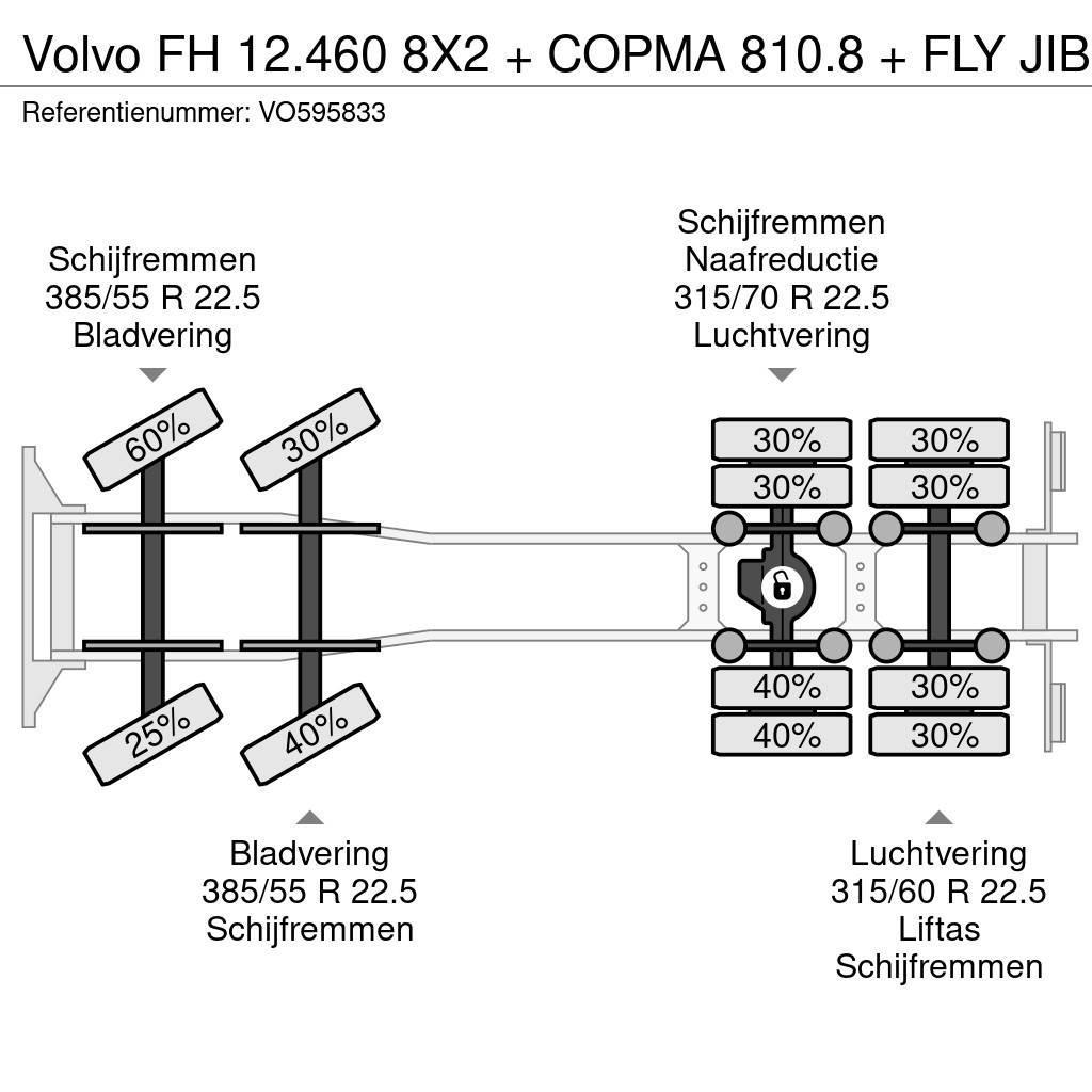 Volvo FH 12.460 8X2 + COPMA 810.8 + FLY JIB Planbiler