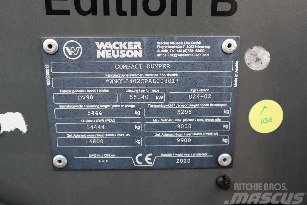 Wacker Neuson DV90 | 9 TON PAYLOAD | AIRCO | SWING BUCKET Rammestyrte Dumpere