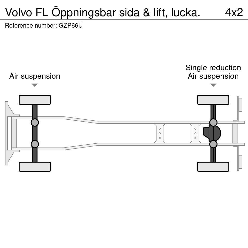 Volvo FL Öppningsbar sida & lift, lucka. Skapbiler