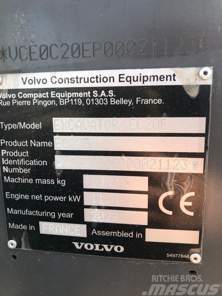 Volvo EC 20 E Minigravere <7t