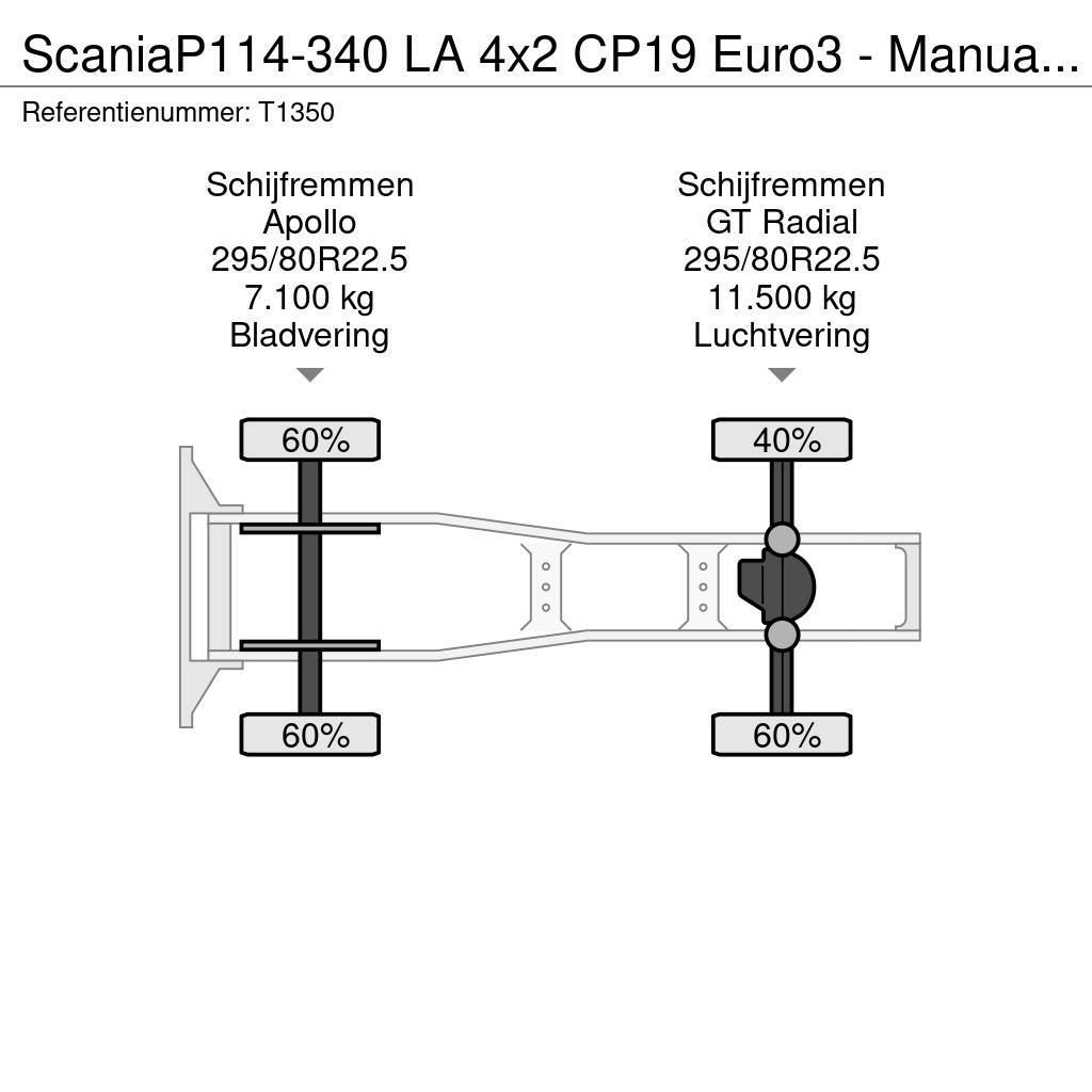 Scania P114-340 LA 4x2 CP19 Euro3 - Manual - Side Skirts Trekkvogner