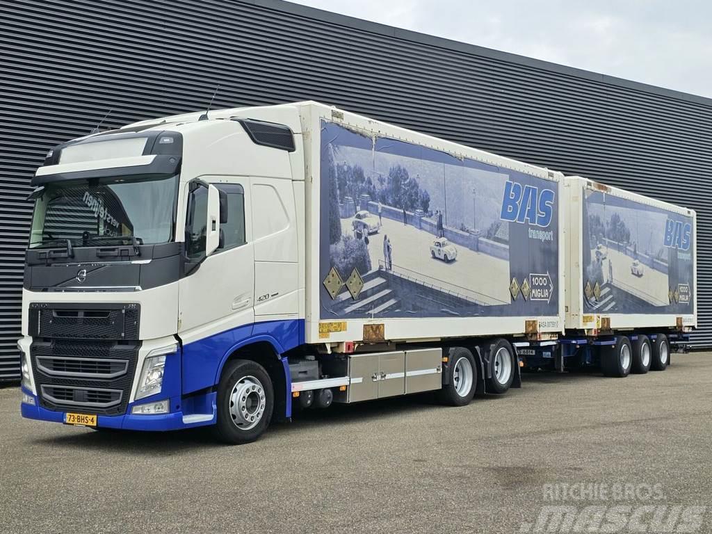 Volvo FH 420 6x2 / COMBI / BDF / BOX / GROENEWEGEN TRAIL Kabelløft lastebiler