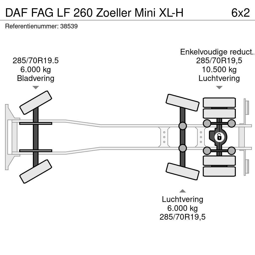DAF FAG LF 260 Zoeller Mini XL-H Renovasjonsbil