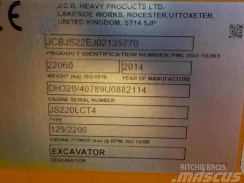 JCB JS220LC Beltegraver