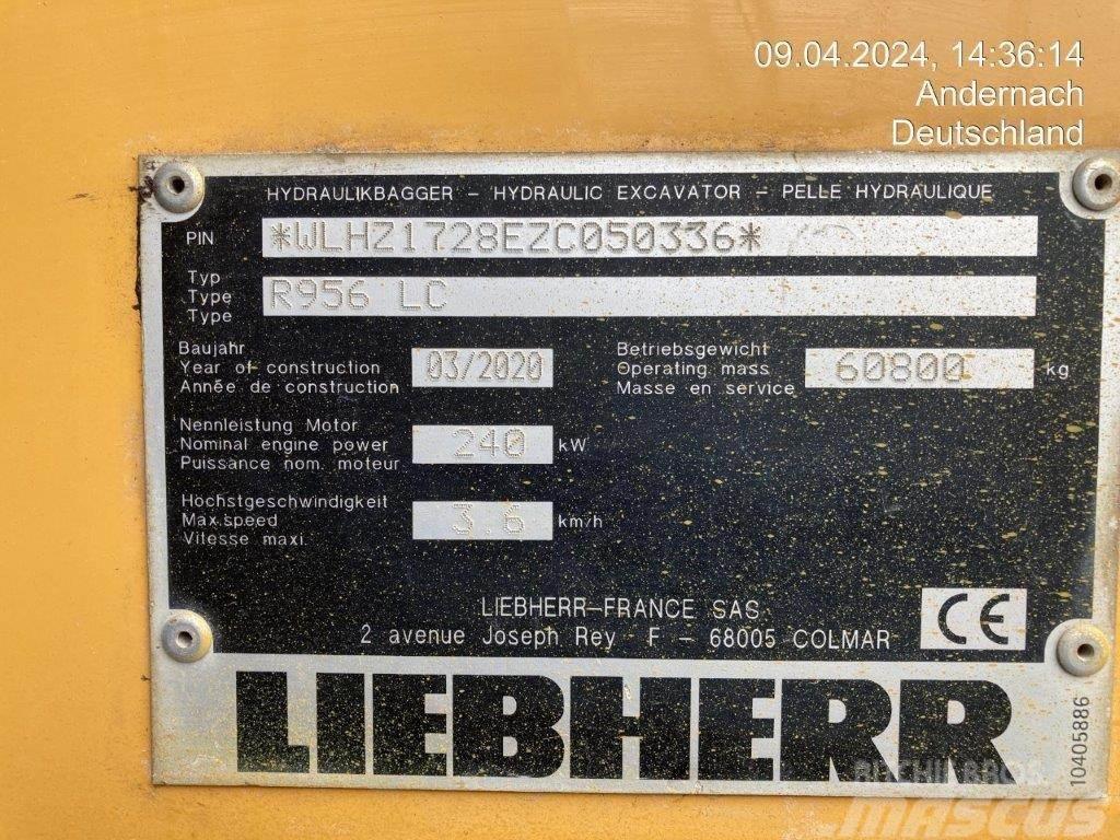 Liebherr R956 LC Beltegraver