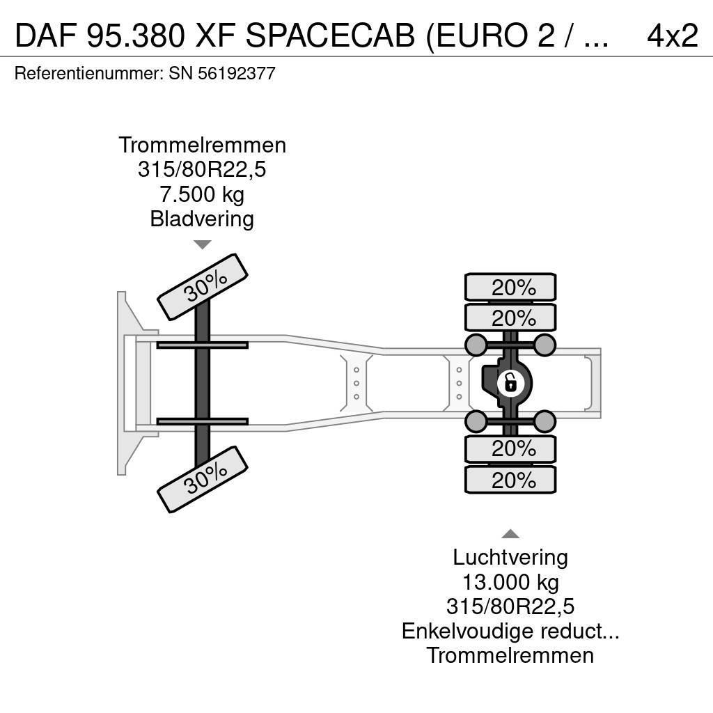 DAF 95.380 XF SPACECAB (EURO 2 / ZF16 MANUAL GEARBOX / Trekkvogner
