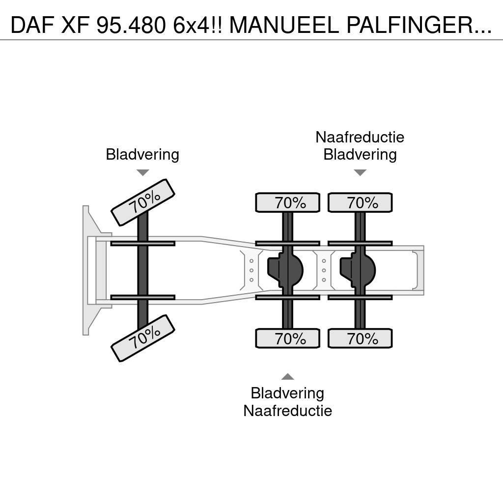 DAF XF 95.480 6x4!! MANUEEL PALFINGER PK42502!!CRANE/K Trekkvogner