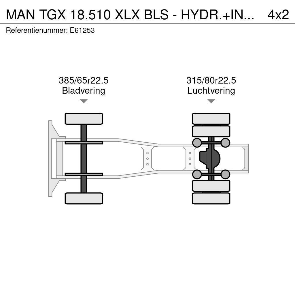 MAN TGX 18.510 XLX BLS - HYDR.+INTARDER Trekkvogner