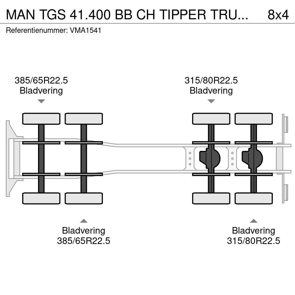 MAN TGS 41.400 BB CH TIPPER TRUCK (6 units) Tippbil