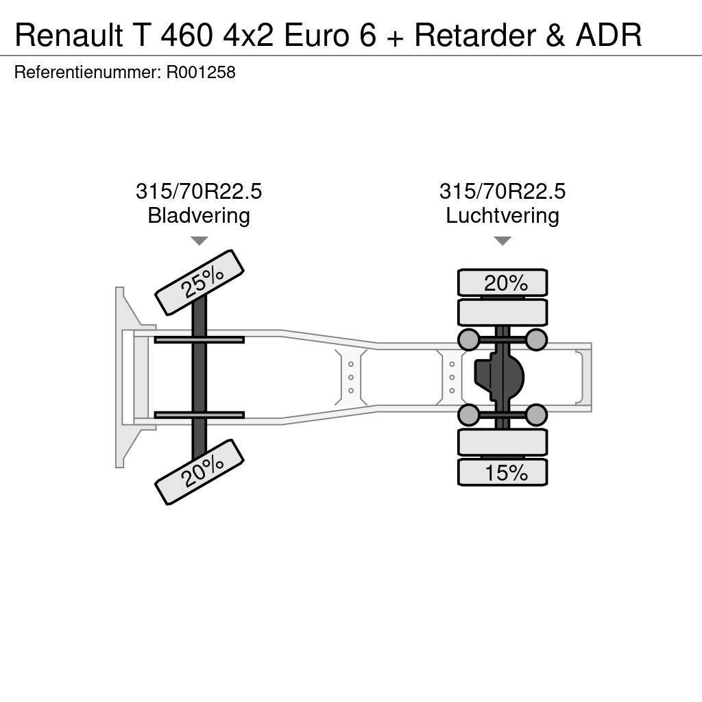 Renault T 460 4x2 Euro 6 + Retarder & ADR Trekkvogner