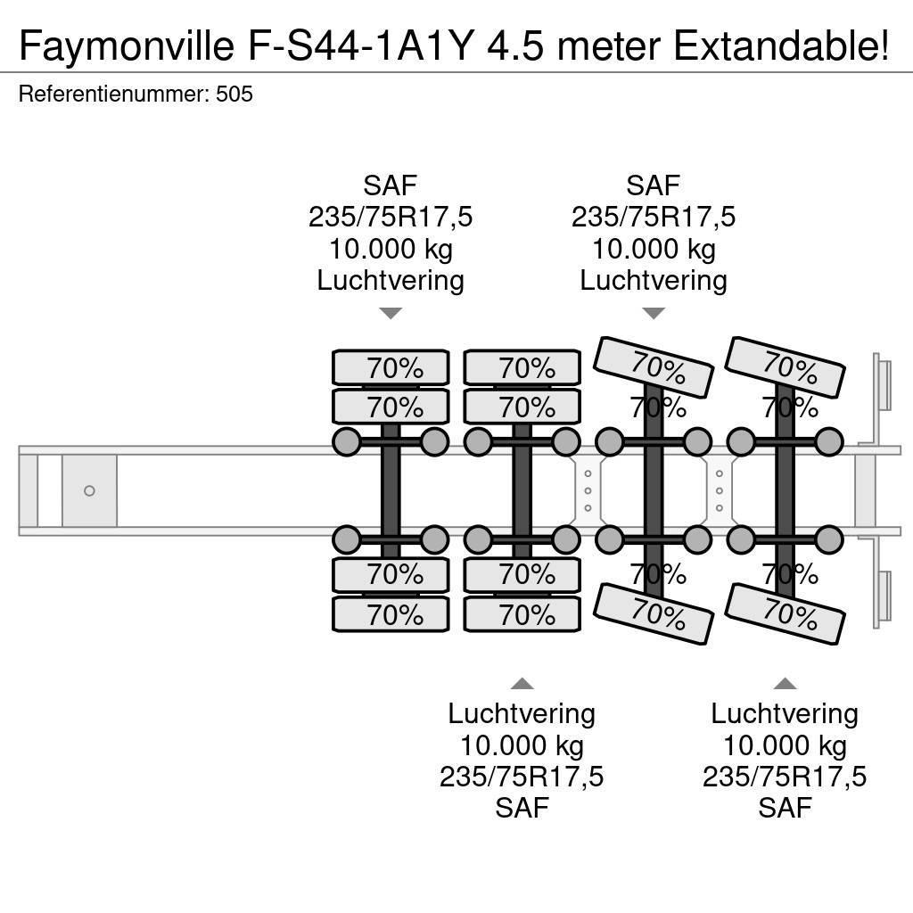 Faymonville F-S44-1A1Y 4.5 meter Extandable! Brønnhenger semi
