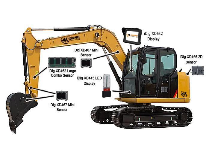  iDig NEW XD611 Touch 2D Excavator Grade Control Sy Andre komponenter