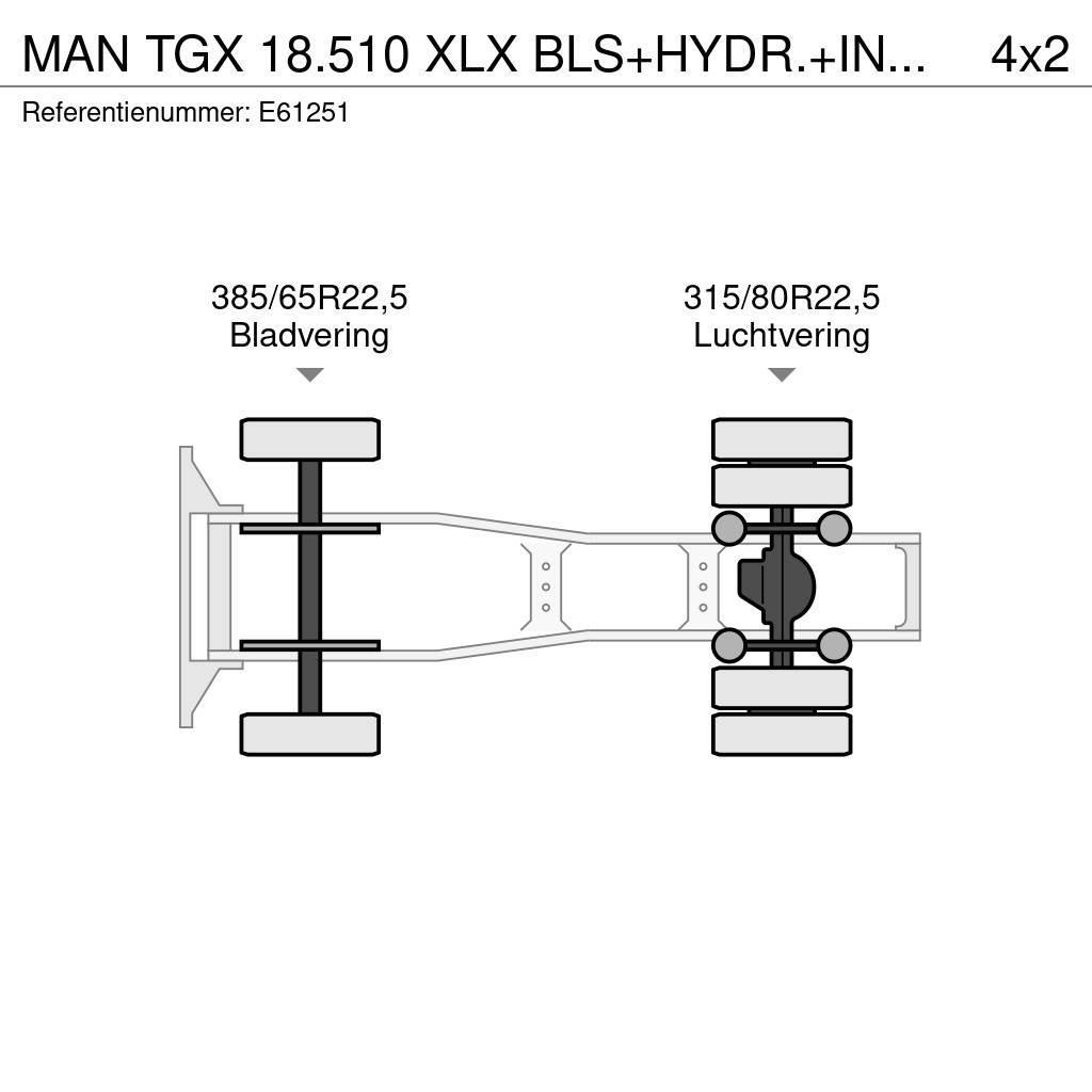 MAN TGX 18.510 XLX BLS+HYDR.+INTARDER Trekkvogner