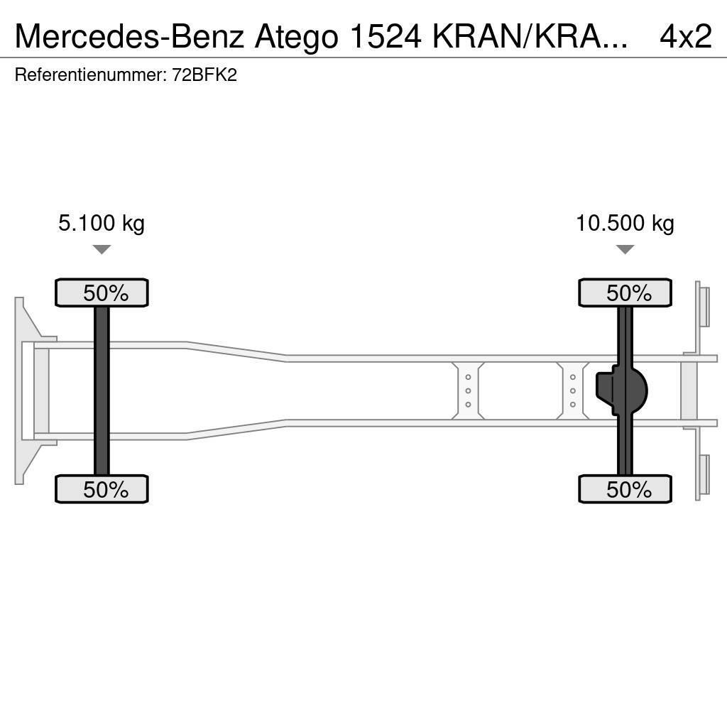 Mercedes-Benz Atego 1524 KRAN/KRAAN/MANUELL!!191tkm!!! Allterreng kraner
