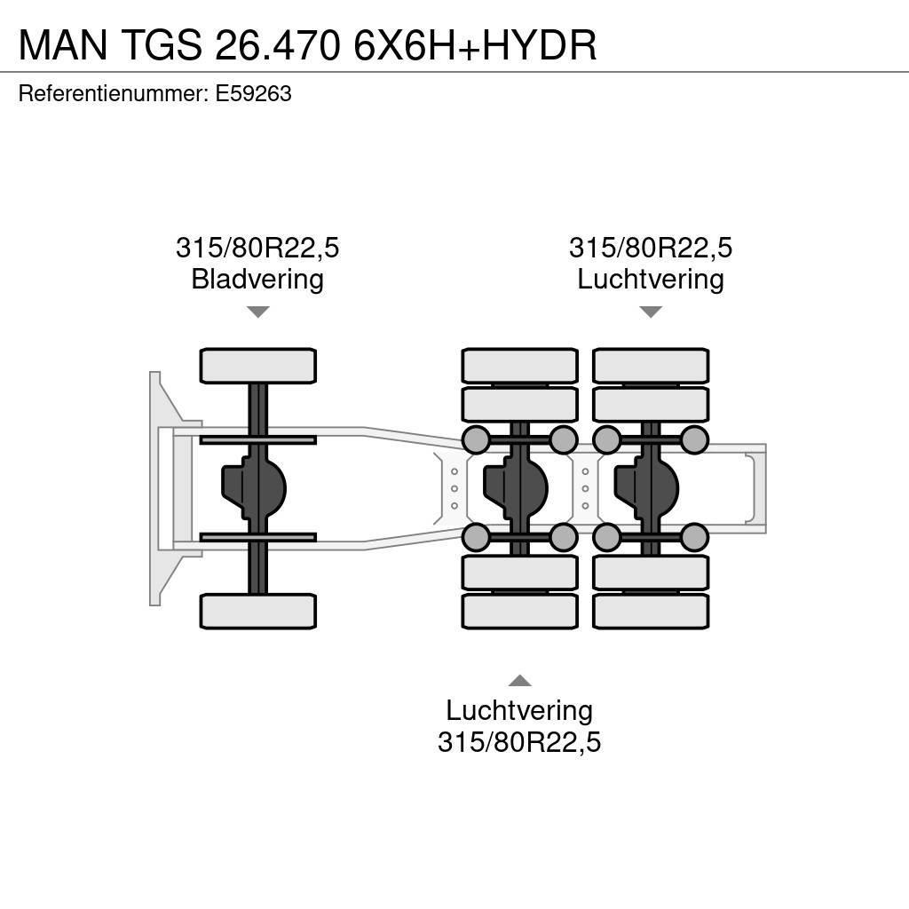 MAN TGS 26.470 6X6H+HYDR Trekkvogner
