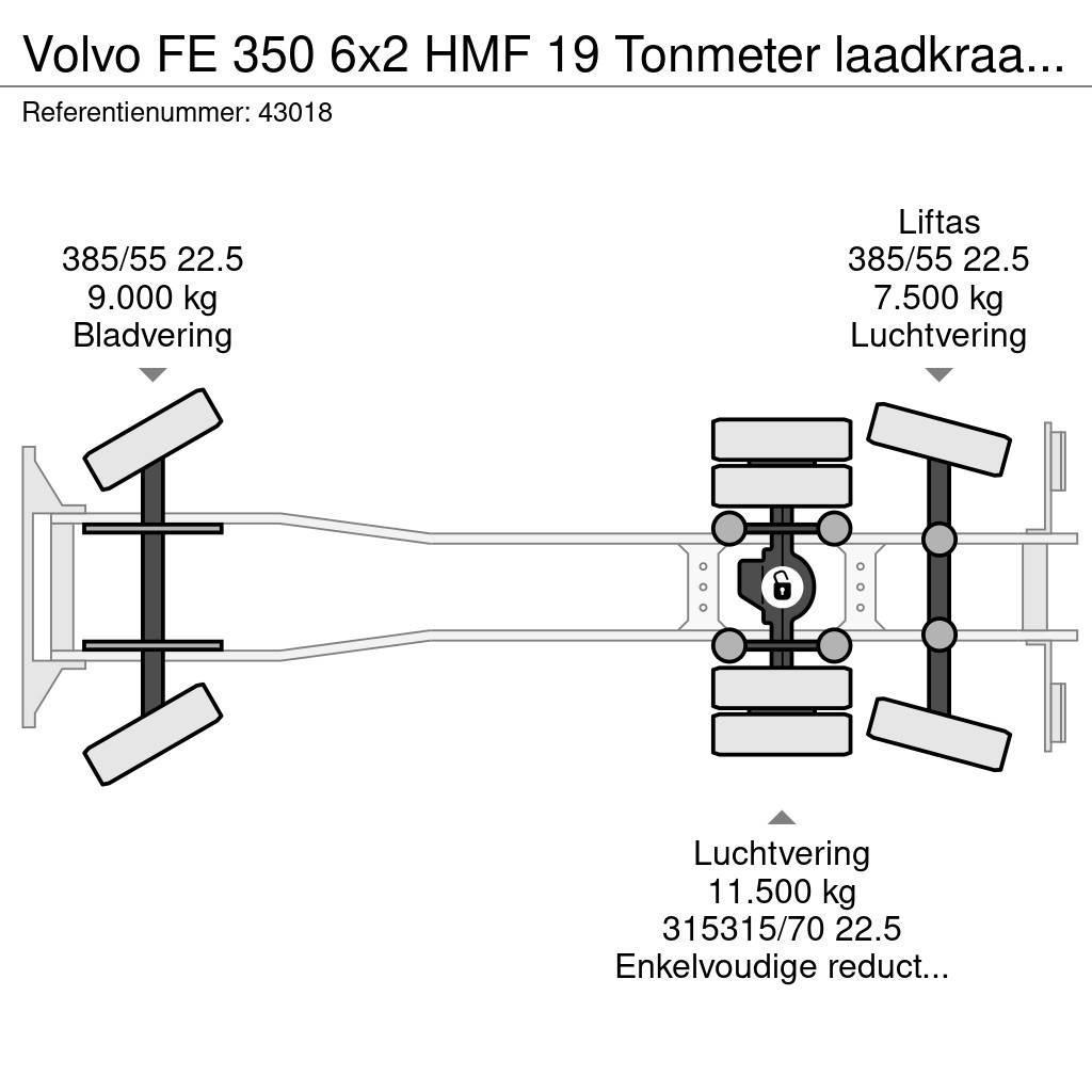 Volvo FE 350 6x2 HMF 19 Tonmeter laadkraan New and Unuse Krokbil
